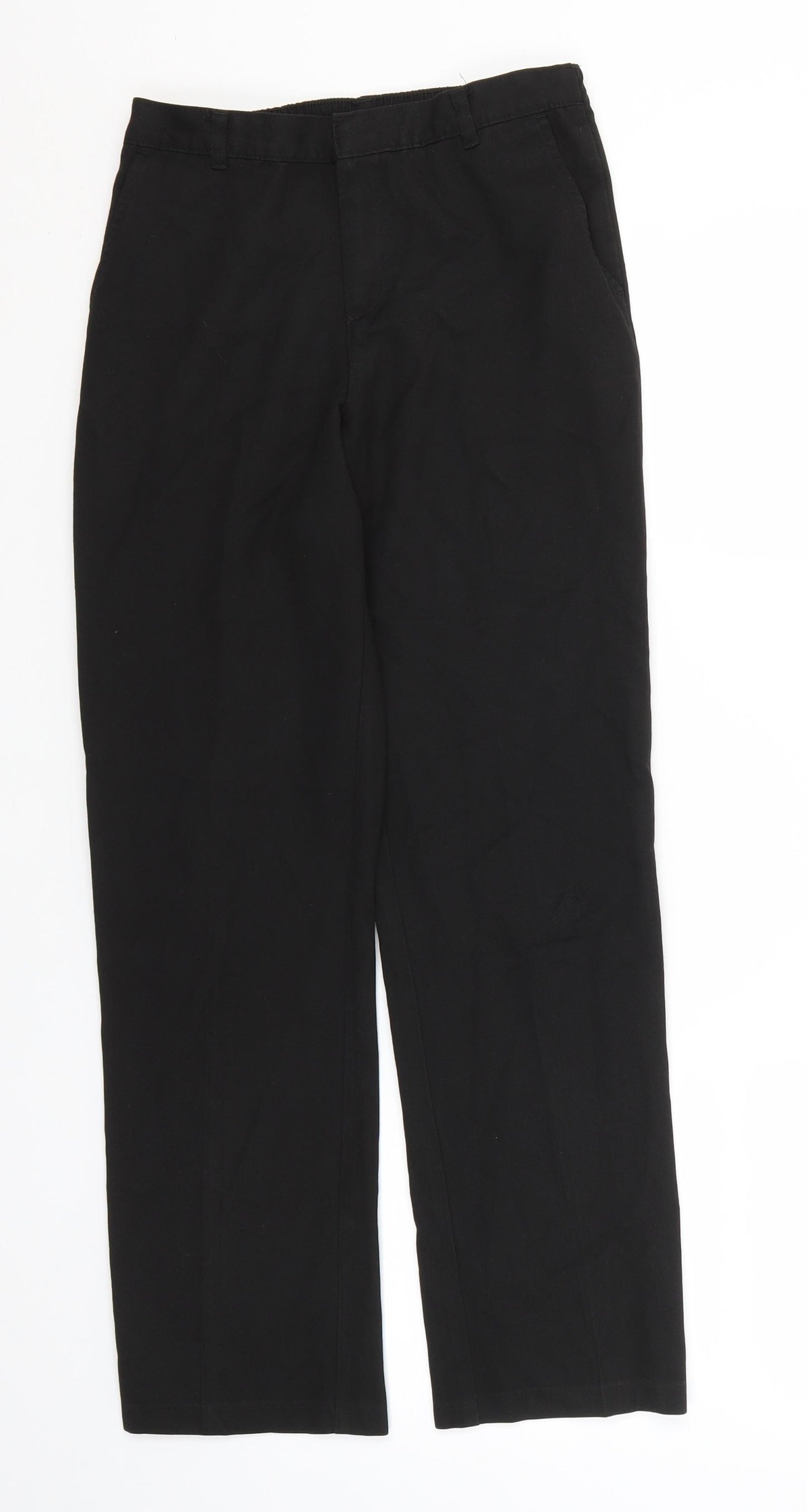 George Boys Black  Polyester Dress Pants Trousers Size 11-12 Years  Regular  - School