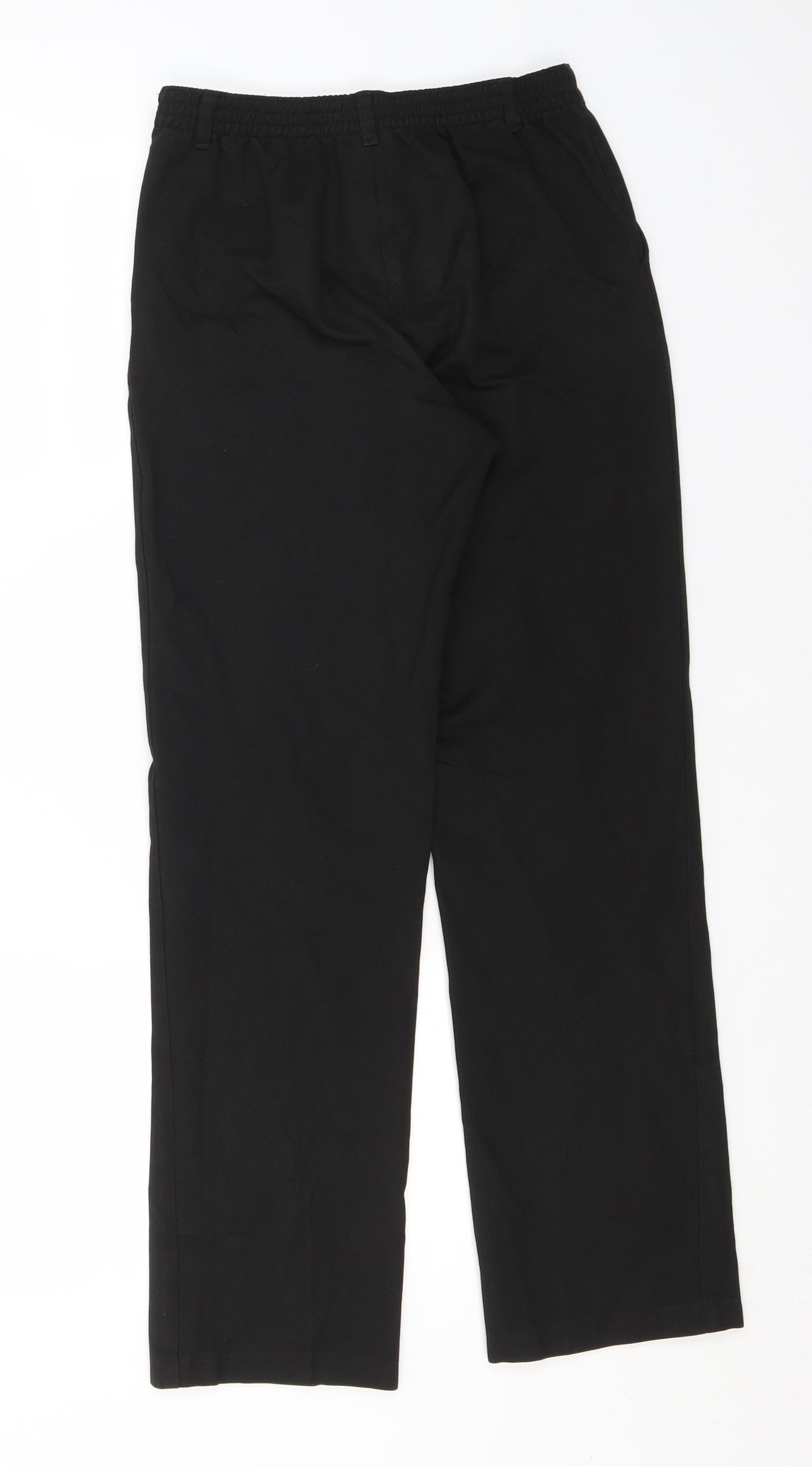 George Boys Black  Polyester Dress Pants Trousers Size 11-12 Years  Regular  - School