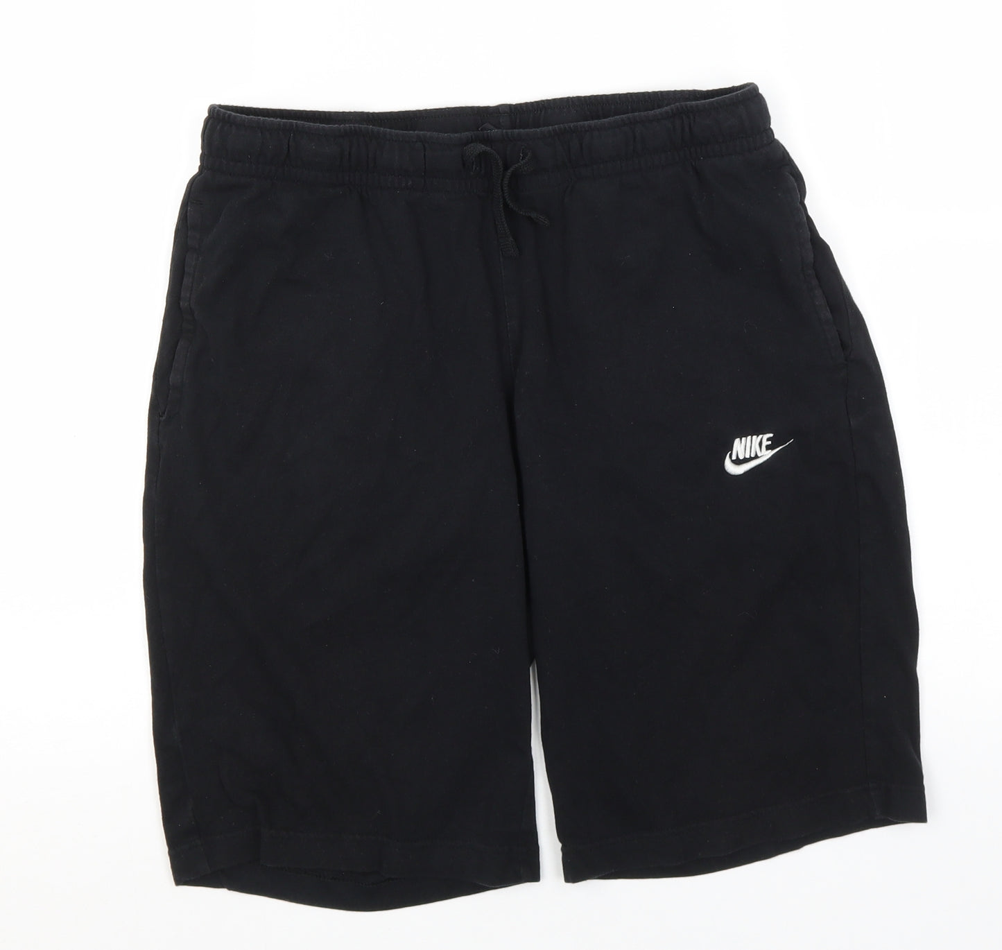 Nike Mens Black  Cotton Sweat Shorts Size M L10 in Regular