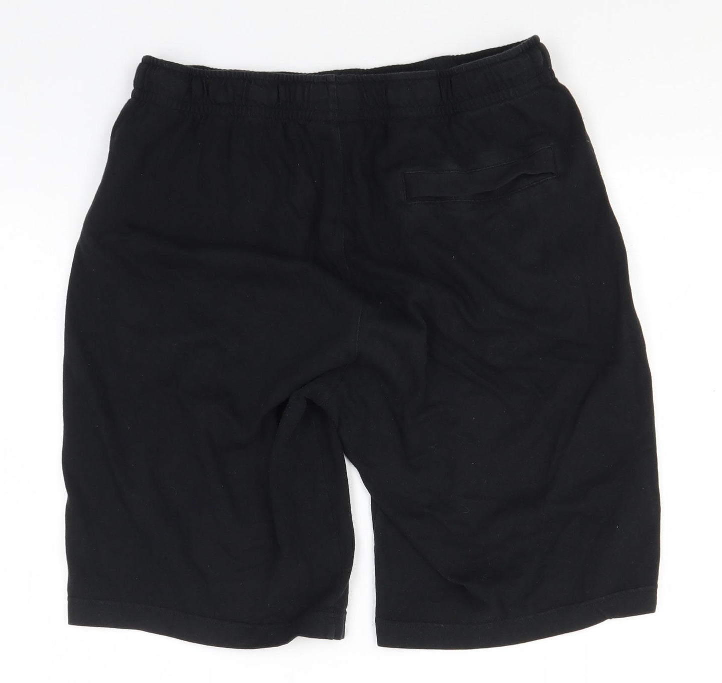 Nike Mens Black  Cotton Sweat Shorts Size M L10 in Regular