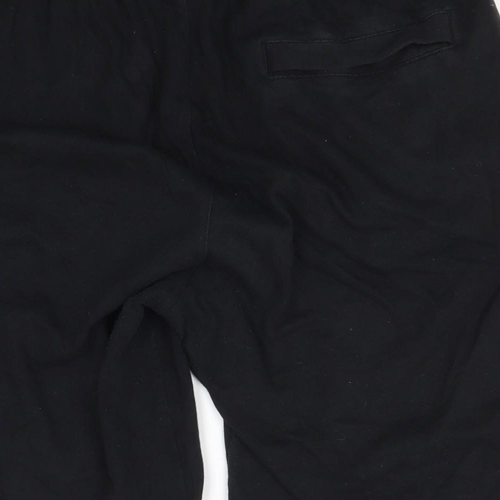 Nike Mens Black  Cotton Sweat Shorts Size M L10 in Regular