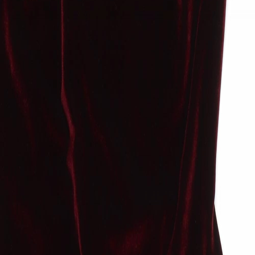 Missguided Womens Red  Polyester Pencil Dress  Size 8  Off the Shoulder