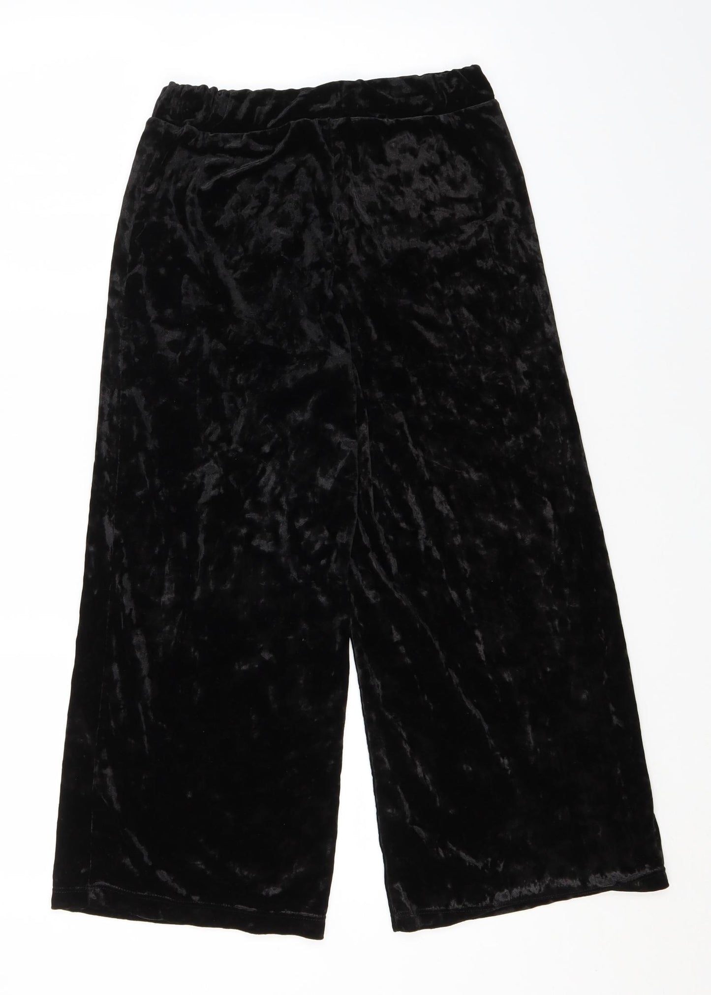 Preworn Womens Black  Polyester Trousers  Size S L22 in Regular
