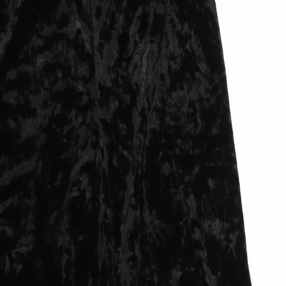 Preworn Womens Black  Polyester Trousers  Size S L22 in Regular