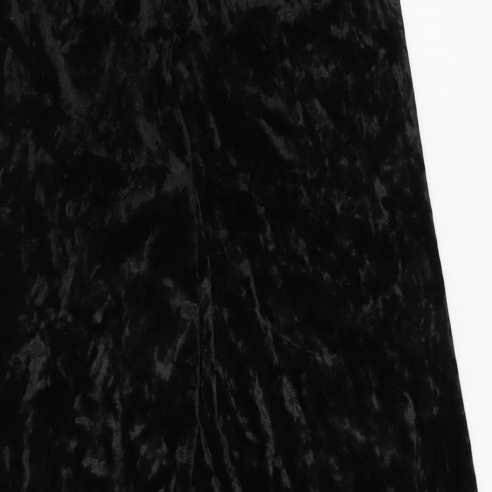 Preworn Womens Black  Polyester Trousers  Size S L22 in Regular