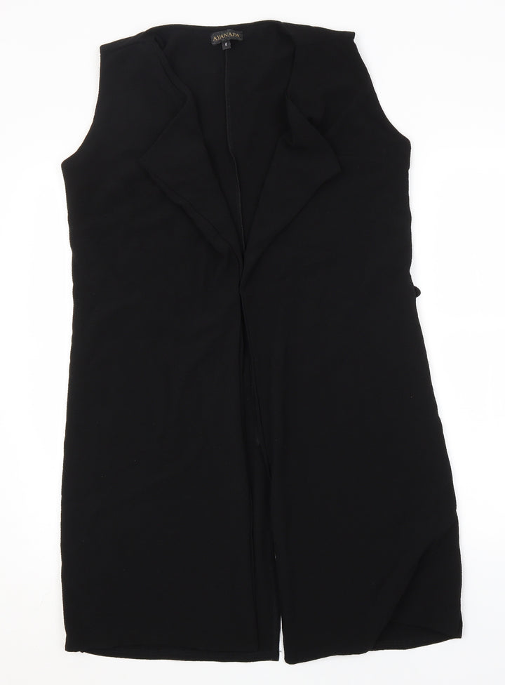 Ayanapa Womens Black   Overcoat Coatigan Size 8