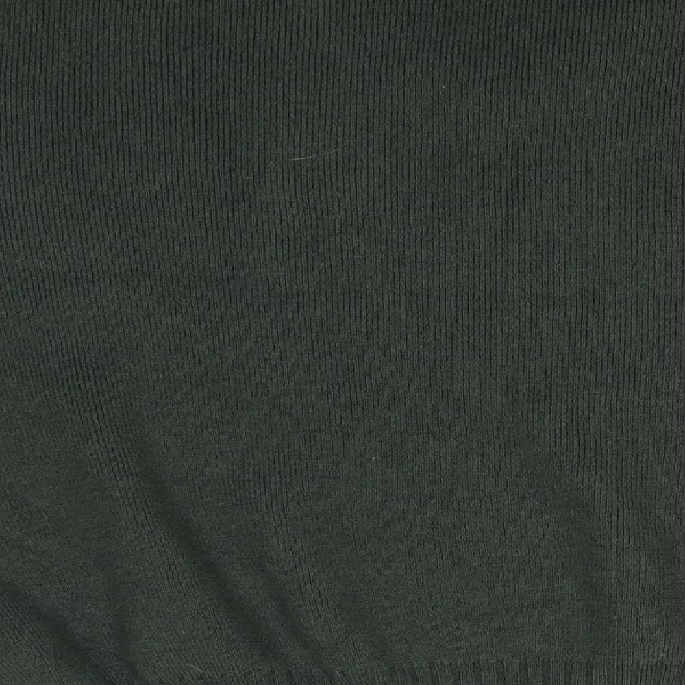 WoolyBack Mens Green V-Neck  Wool Pullover Jumper Size XL