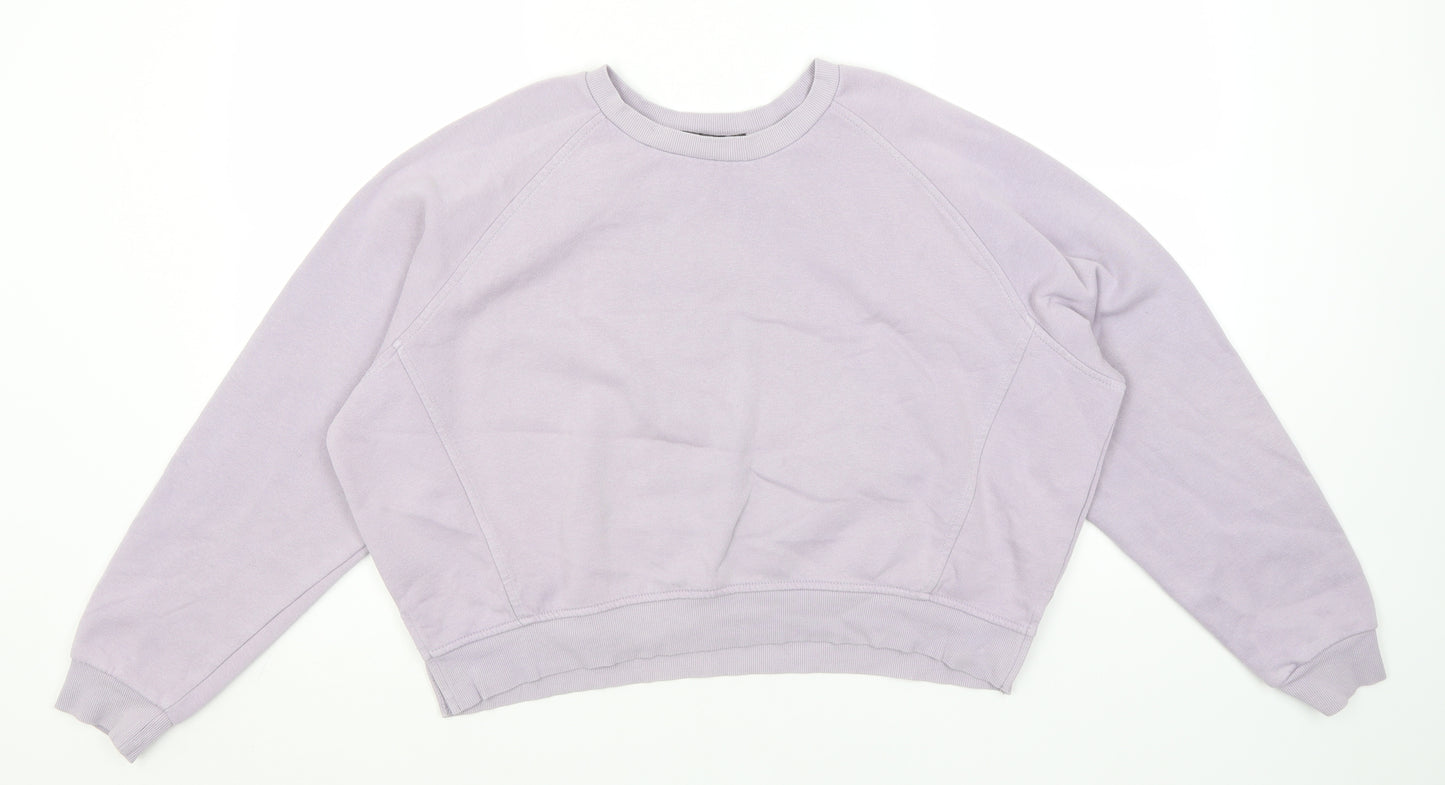 Primark Womens Blue Round Neck  Cotton Pullover Jumper Size 12