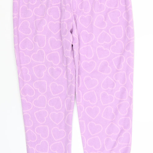 Studio Womens Pink Geometric Polyester  Pyjama Pants Size 16   - Hearts