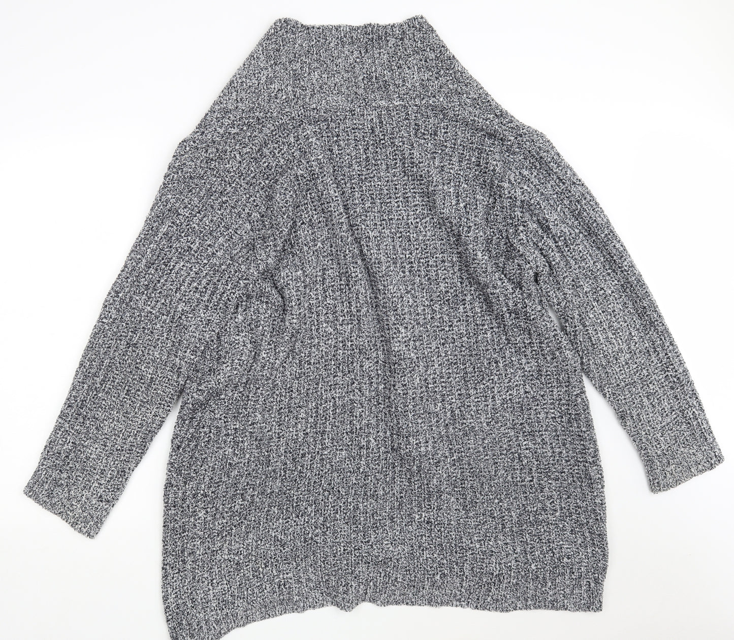 Atmosphere Womens Grey V-Neck  Polyester Wrap Jumper Size 18
