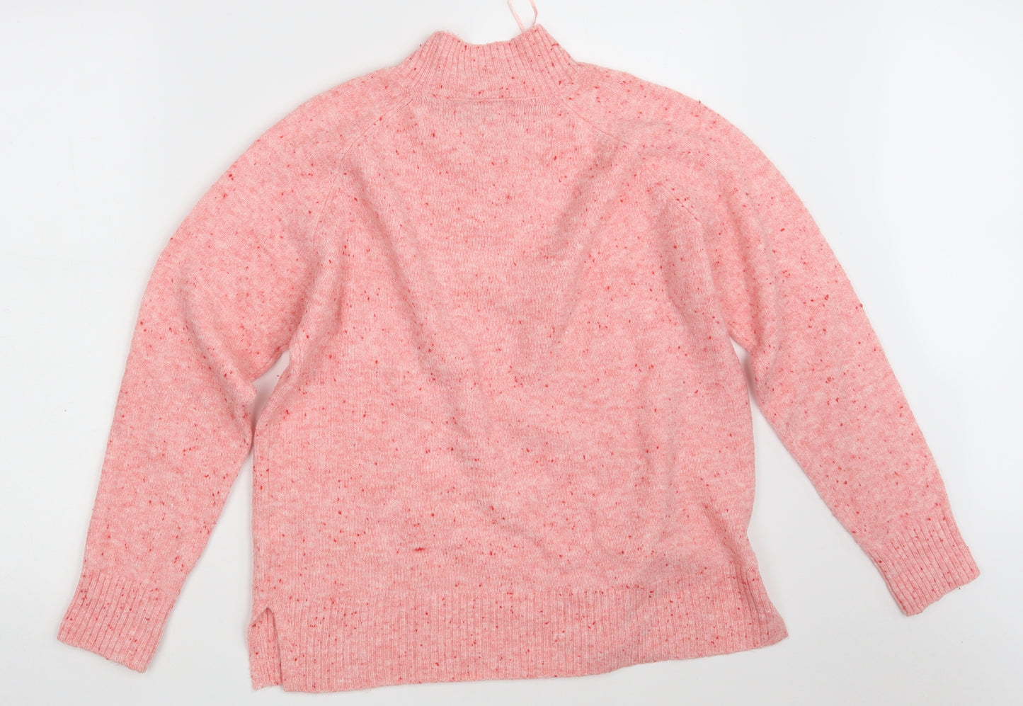 Papaya Womens Pink Round Neck  Acrylic Pullover Jumper Size M