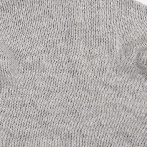 NEXT Womens Grey Round Neck  Acrylic Pullover Jumper Size S