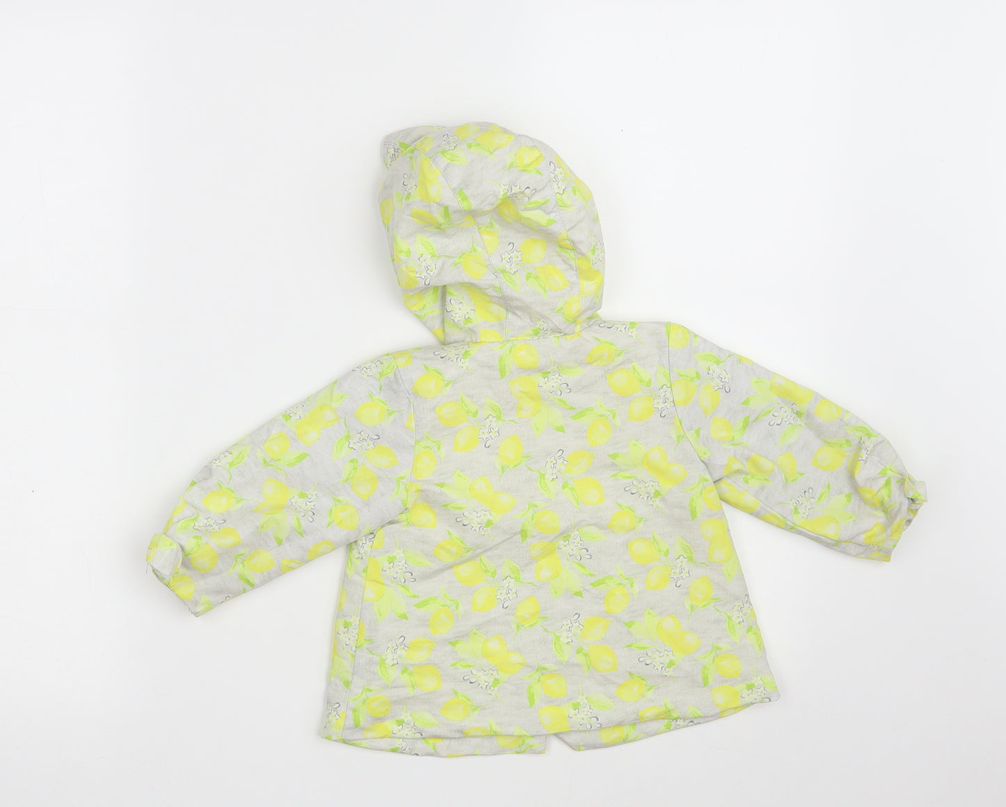 Nutmeg Girls Multicoloured Floral  Overcoat Coat Size 9-12 Months   Button