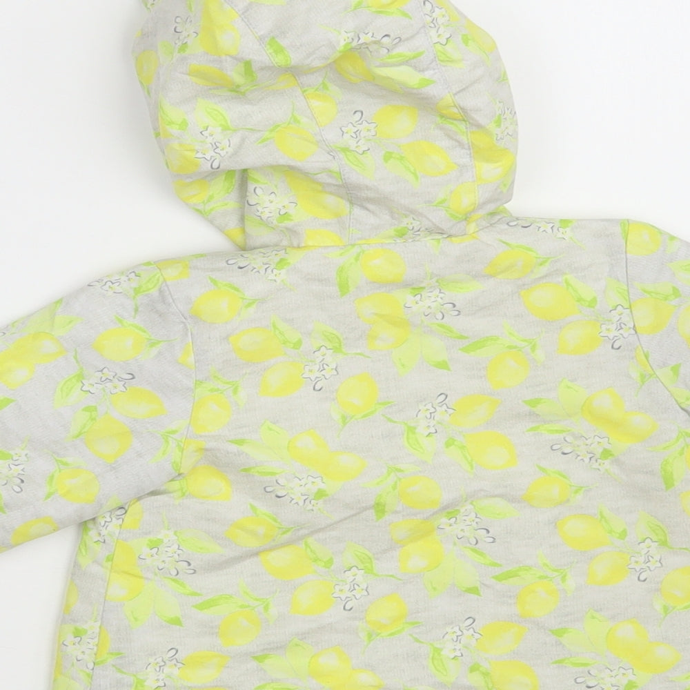 Nutmeg Girls Multicoloured Floral  Overcoat Coat Size 9-12 Months   Button