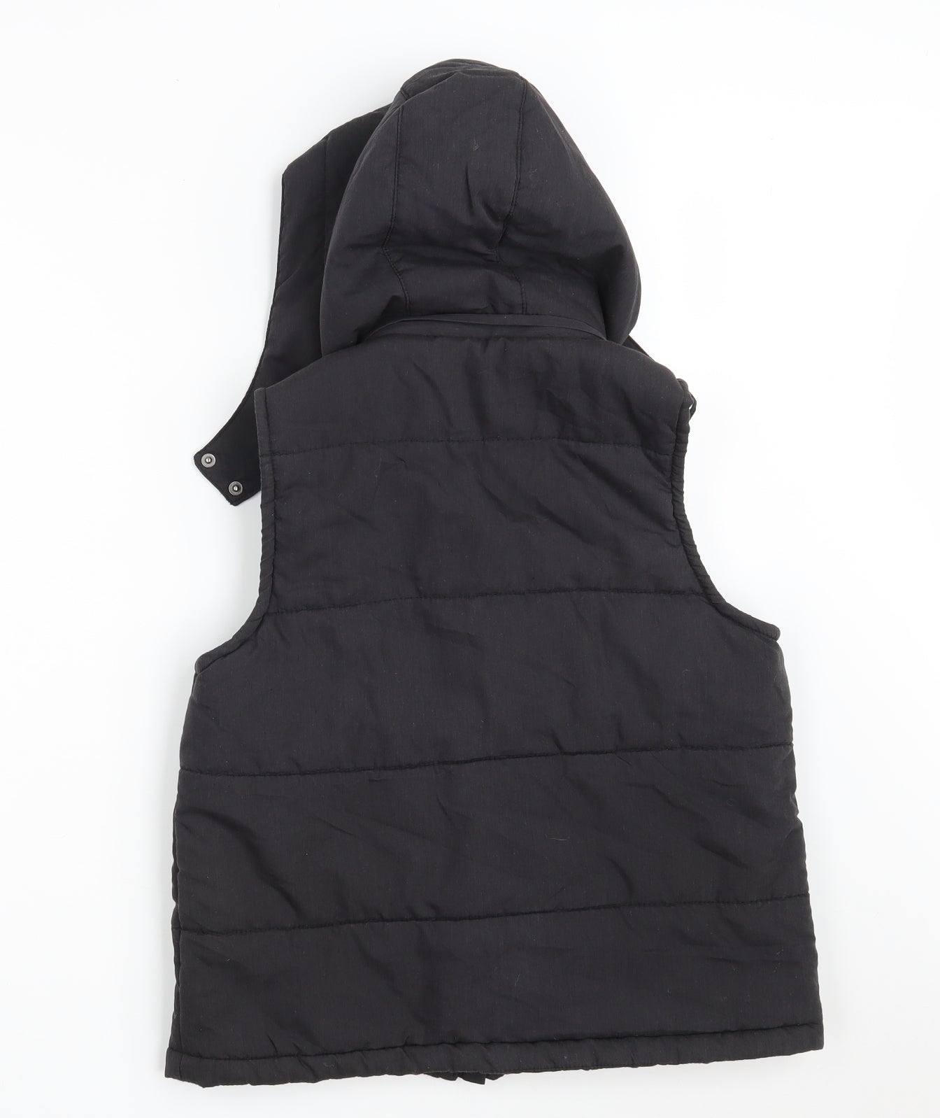 Preworn Womens Black   Gilet Jacket Size 12  Zip