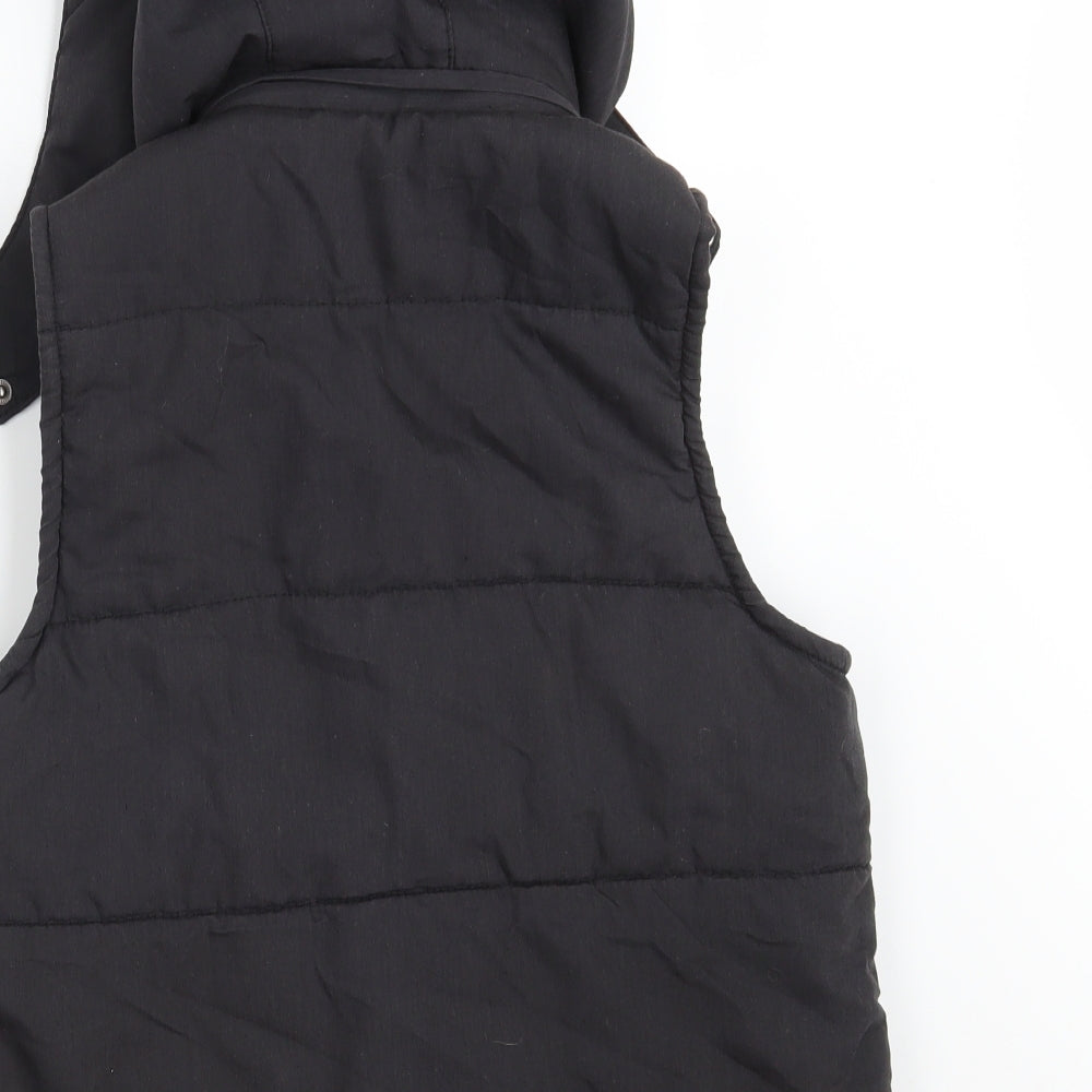 Preworn Womens Black   Gilet Jacket Size 12  Zip
