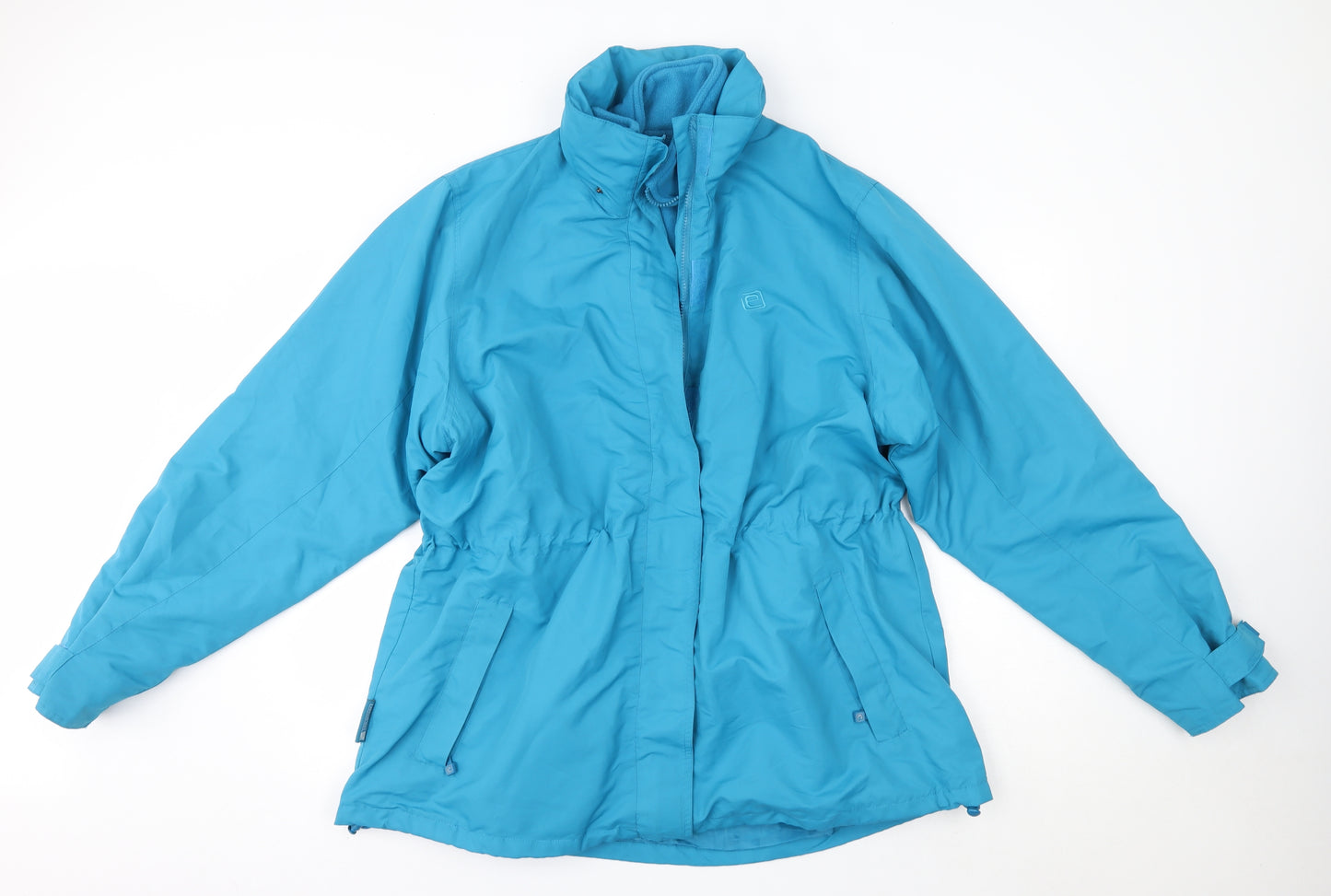 Mountain Essentials Womens Blue   Rain Coat Coat Size 20