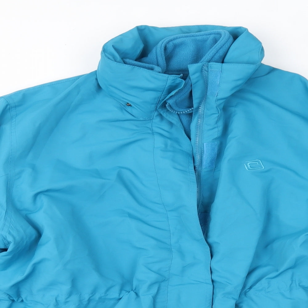 Mountain Essentials Womens Blue   Rain Coat Coat Size 20