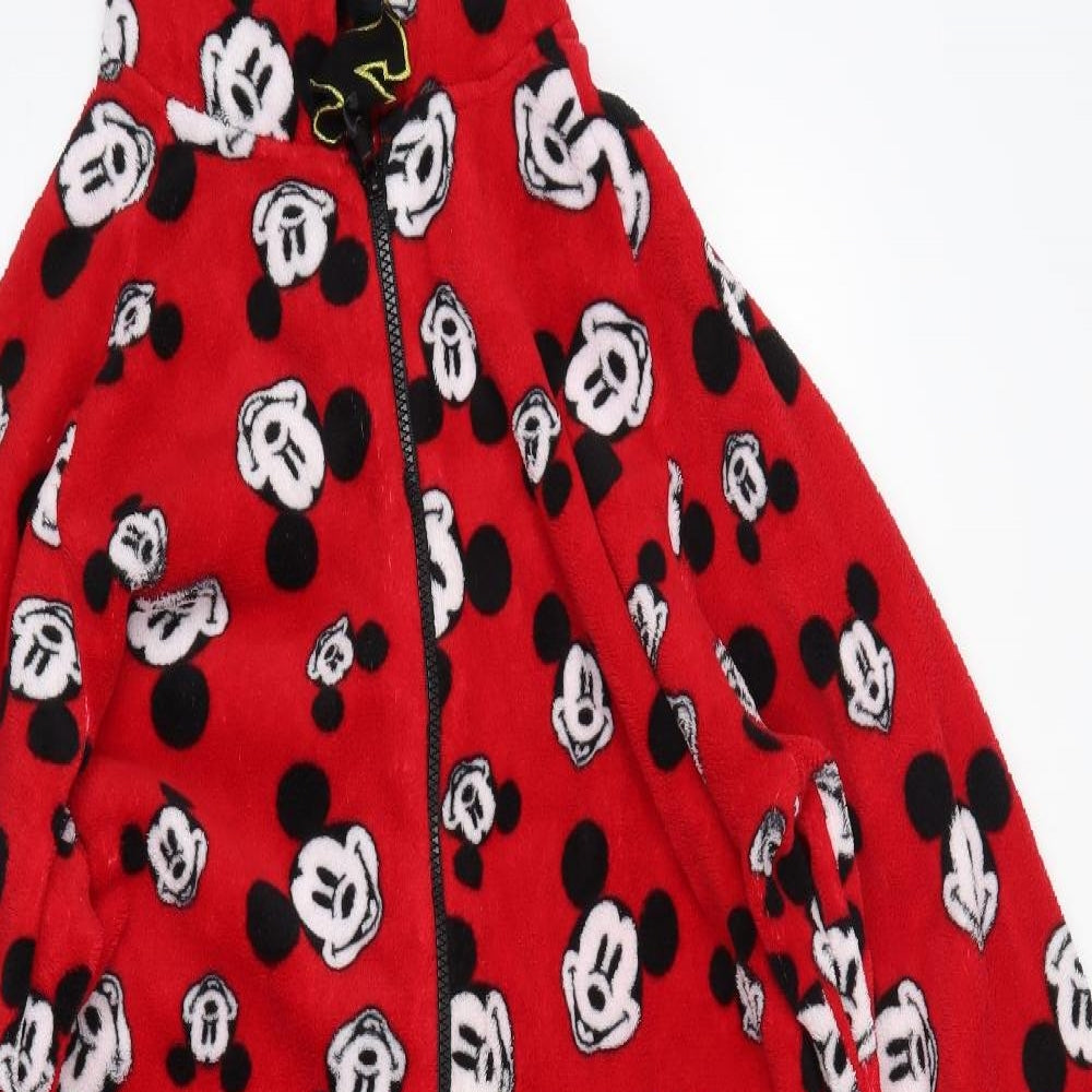 Primark Womens Red Solid Polyester Top One Piece Size XL   - Mickey Mouse Onesie