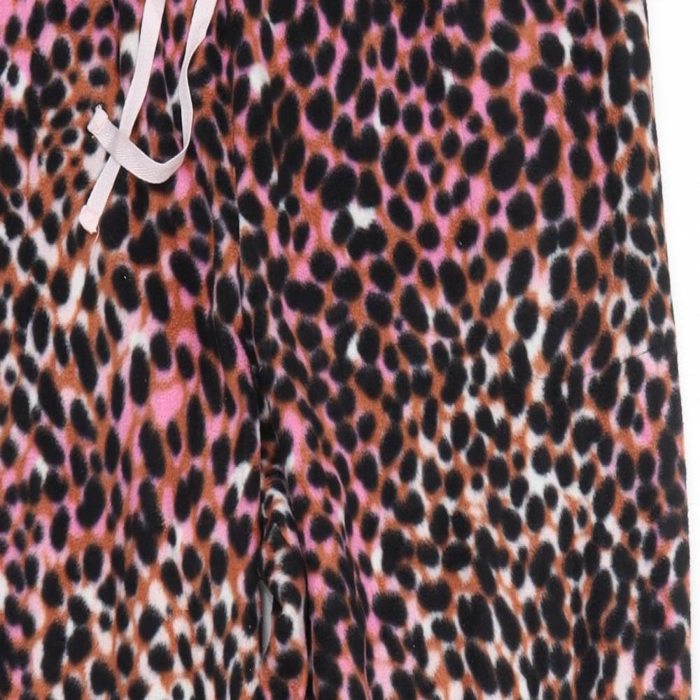 Cuddl Duds Womens Pink Animal Print Polyester  Pyjama Pants Size XL