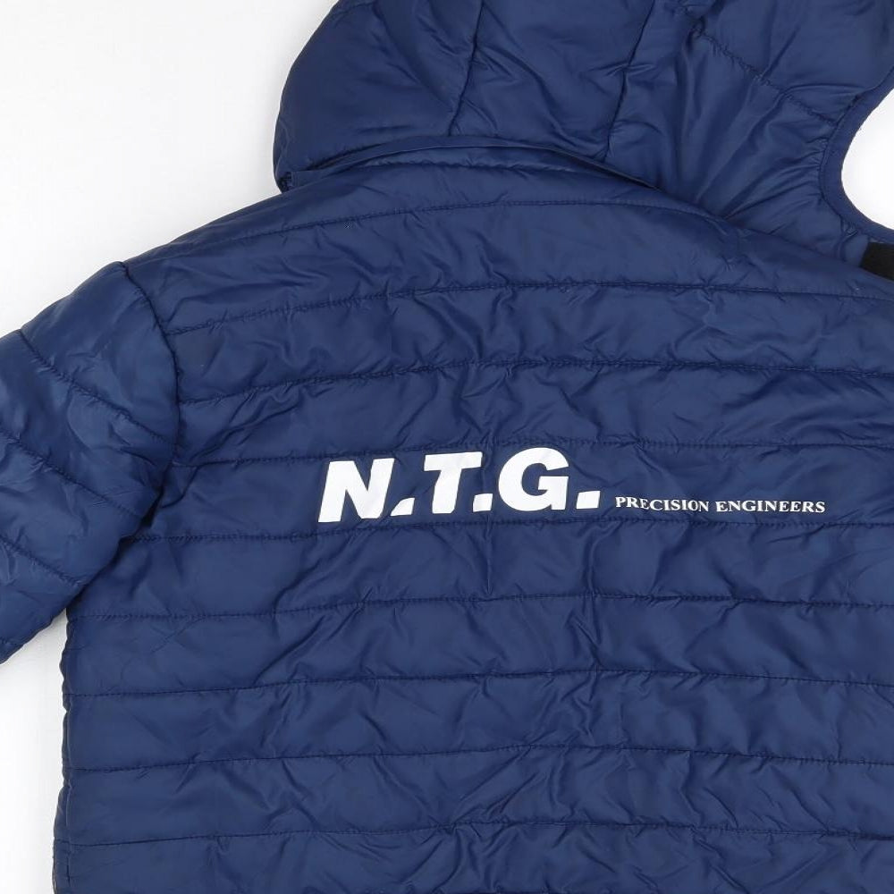 Avec Boys Blue   Overcoat Coat Size 7-8 Years   - Hepburn Town FC