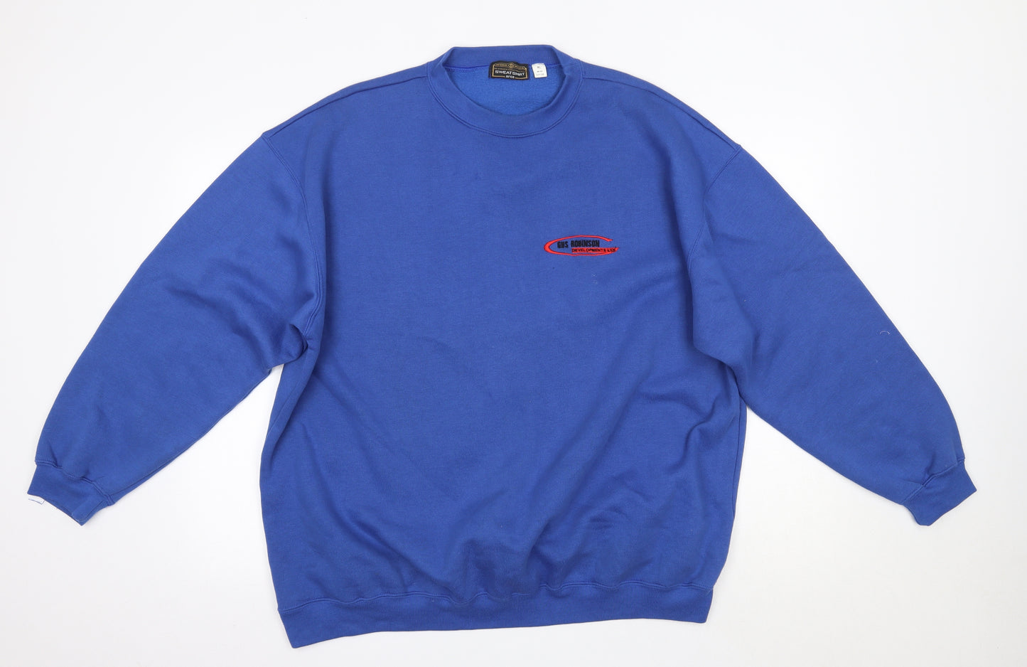 Work Wear Arco Mens Blue Round Neck  Polyester Pullover Jumper Size XL   - Gus Robinson