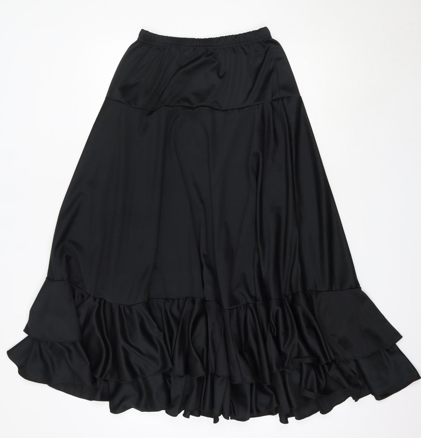 D&M Womens Black  Polyester A-Line Skirt Size M