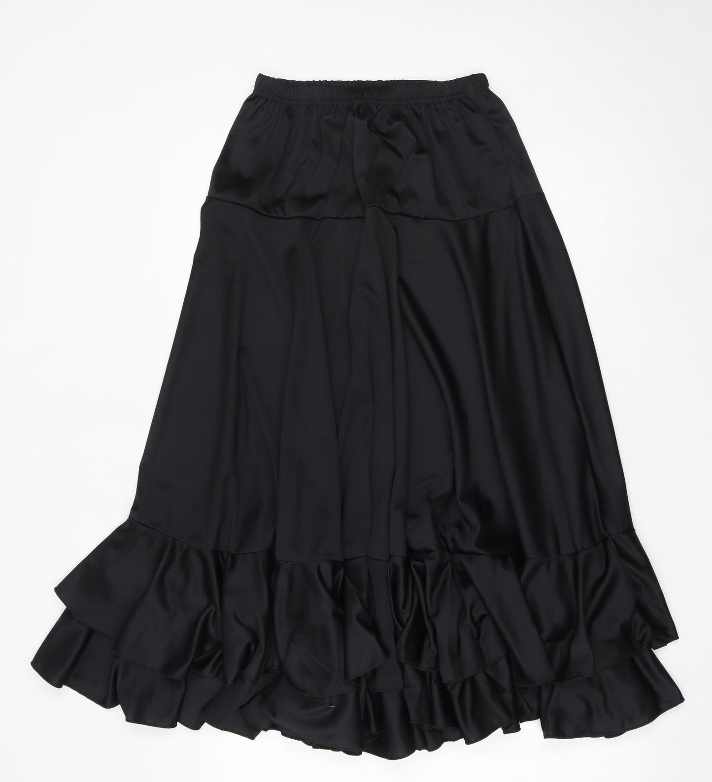 D&M Womens Black  Polyester A-Line Skirt Size M