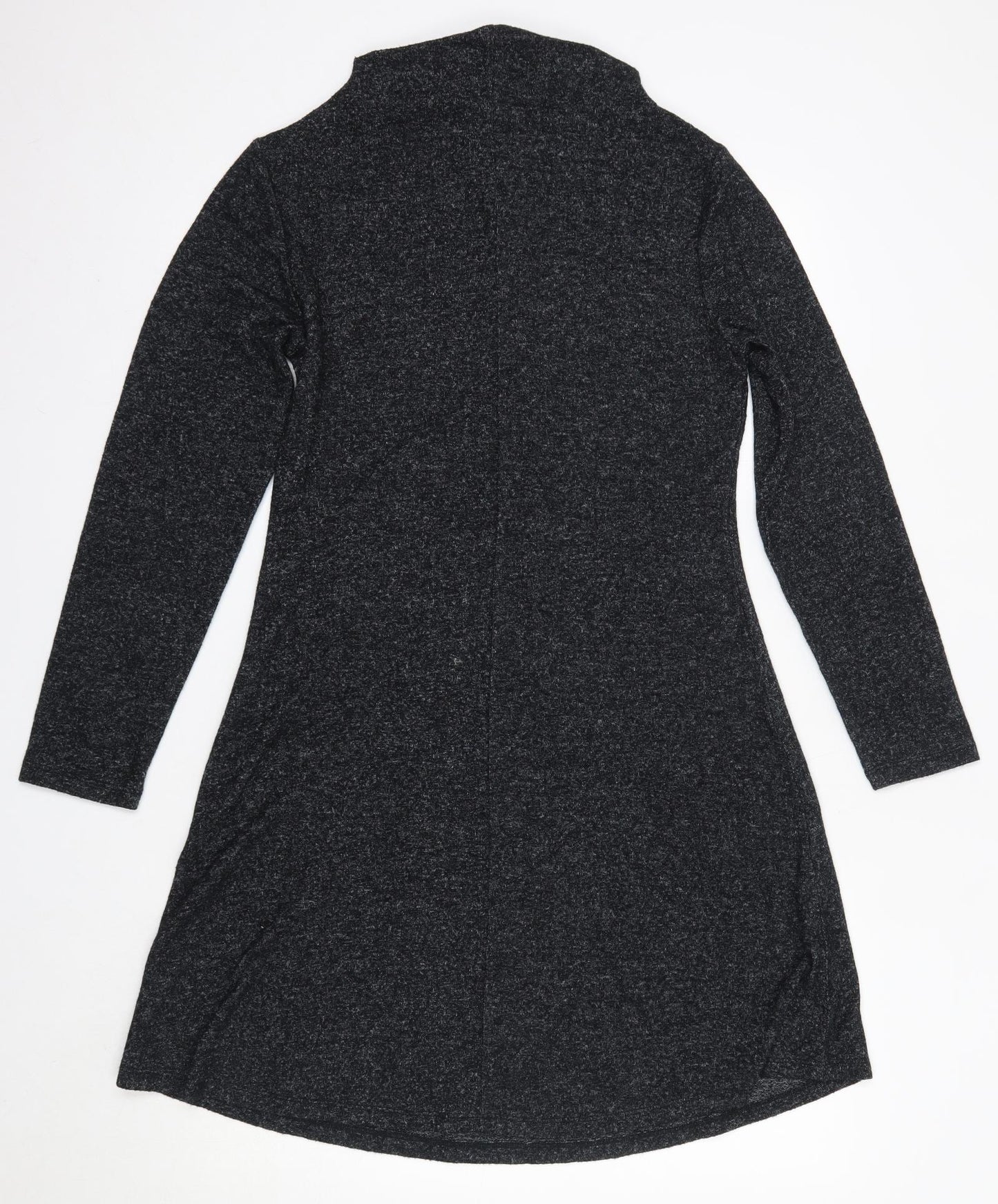 COIN 1804 Womens Grey  Viscose Jumper Dress  Size S  Round Neck