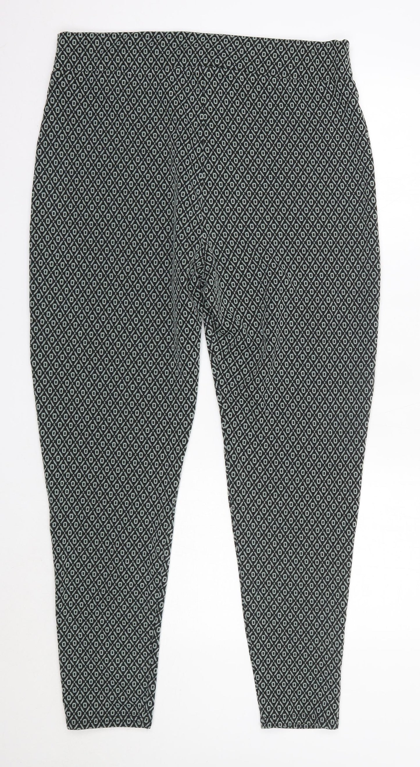 George Womens Green  Polyester Trousers  Size 18 L29 in Regular