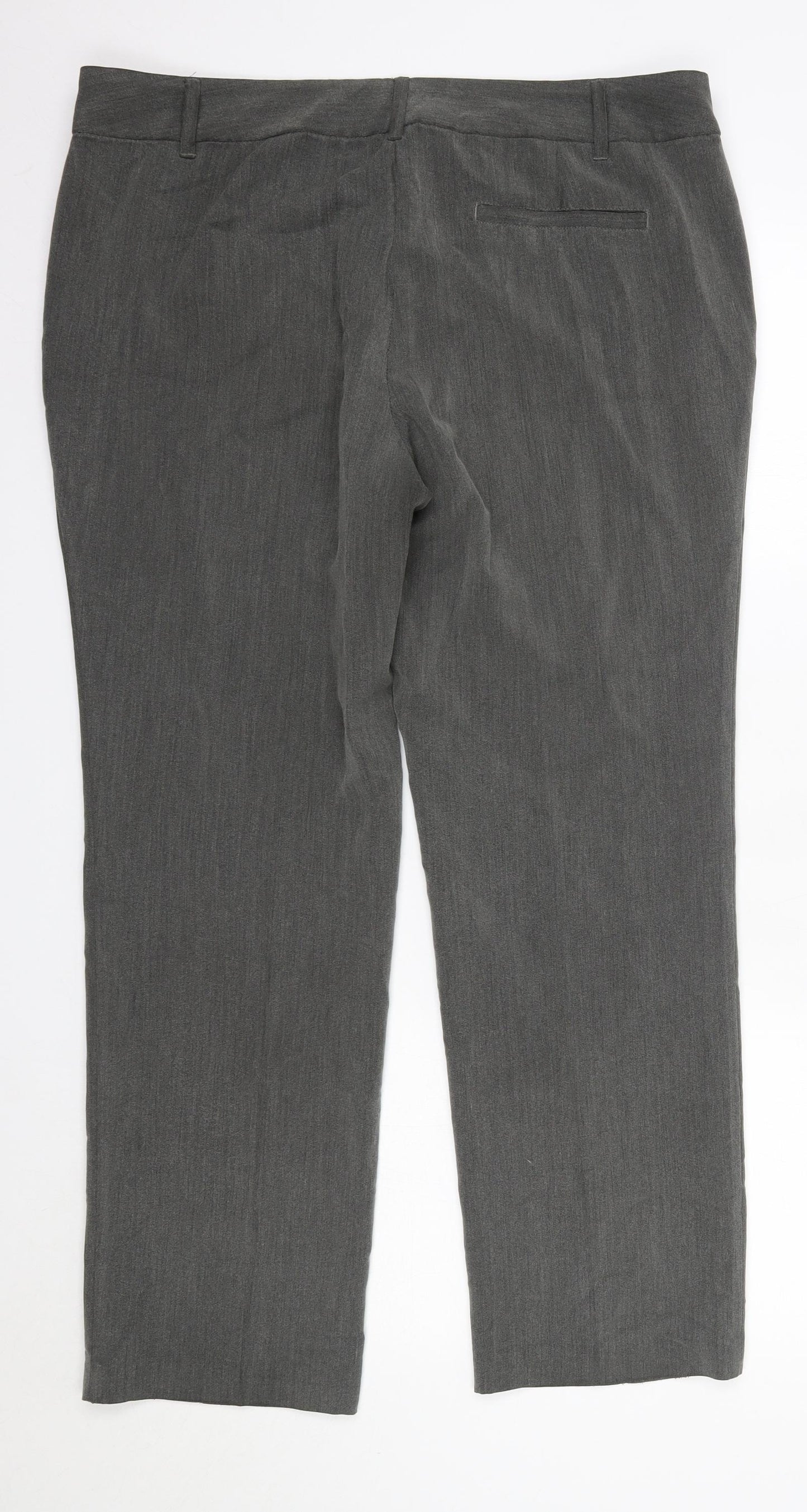 NEXT Womens Grey  Polyester Dress Pants Trousers Size 16 L29 in Regular