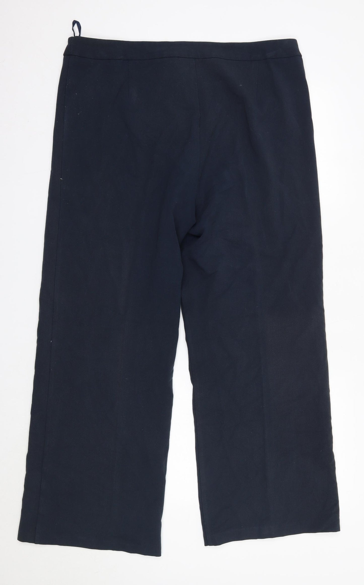 Joella Di Marco Womens Blue  Polyester Trousers  Size L L29 in Regular