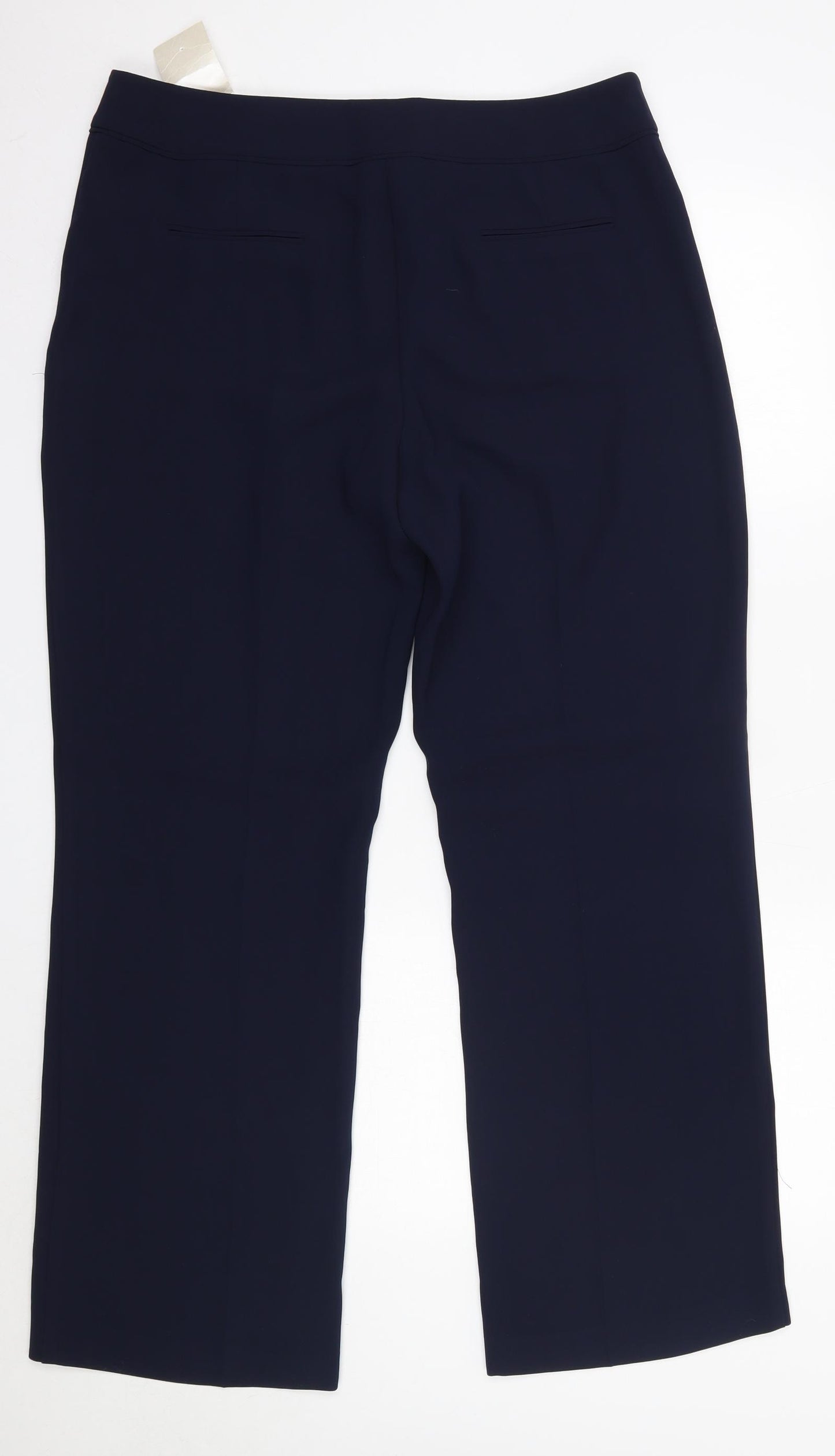 Sophie Gray Womens Blue  Polyester Dress Pants Trousers Size 14 L30 in Regular