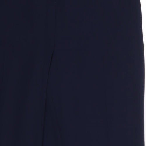 Sophie Gray Womens Blue  Polyester Dress Pants Trousers Size 14 L30 in Regular