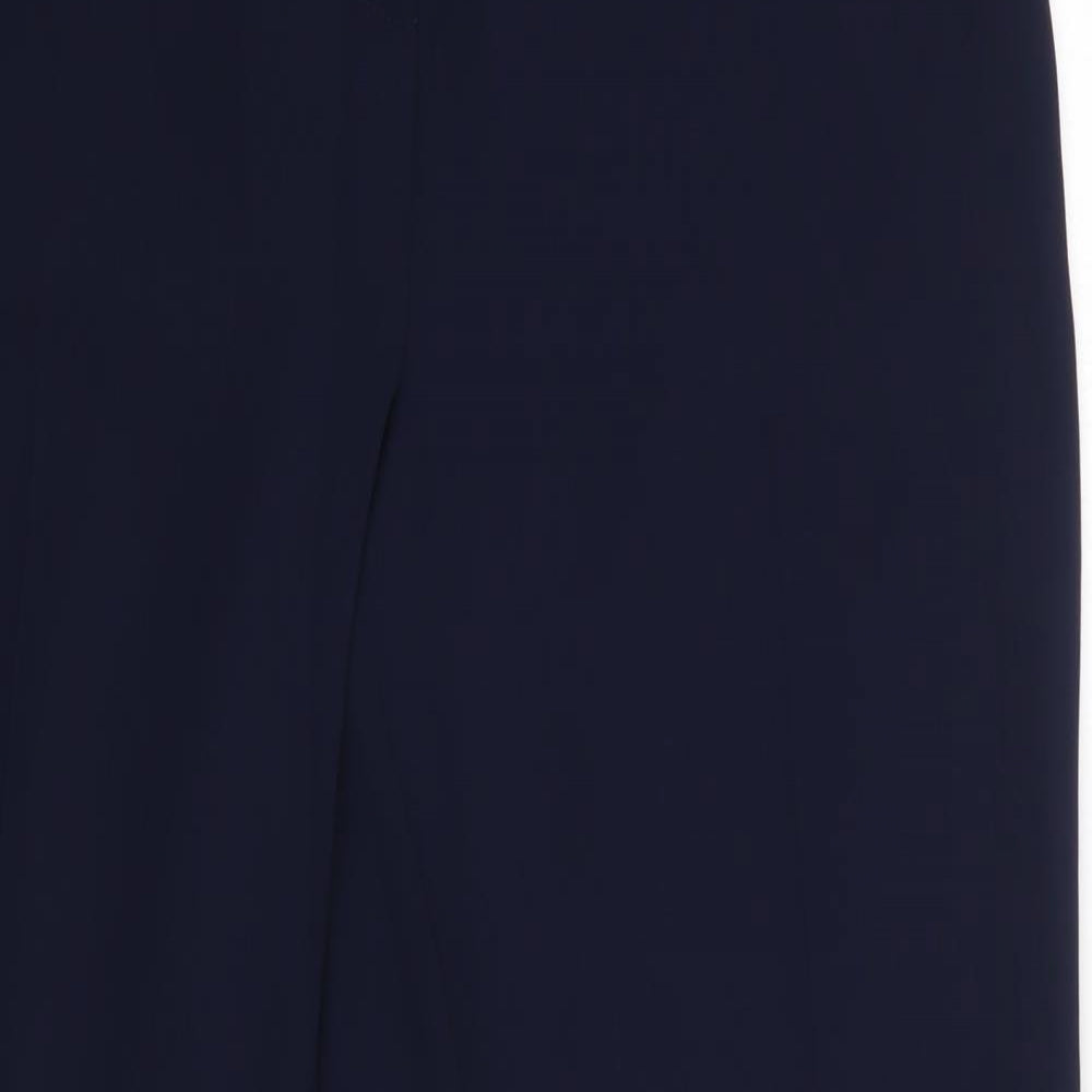 Sophie Gray Womens Blue  Polyester Dress Pants Trousers Size 14 L30 in Regular