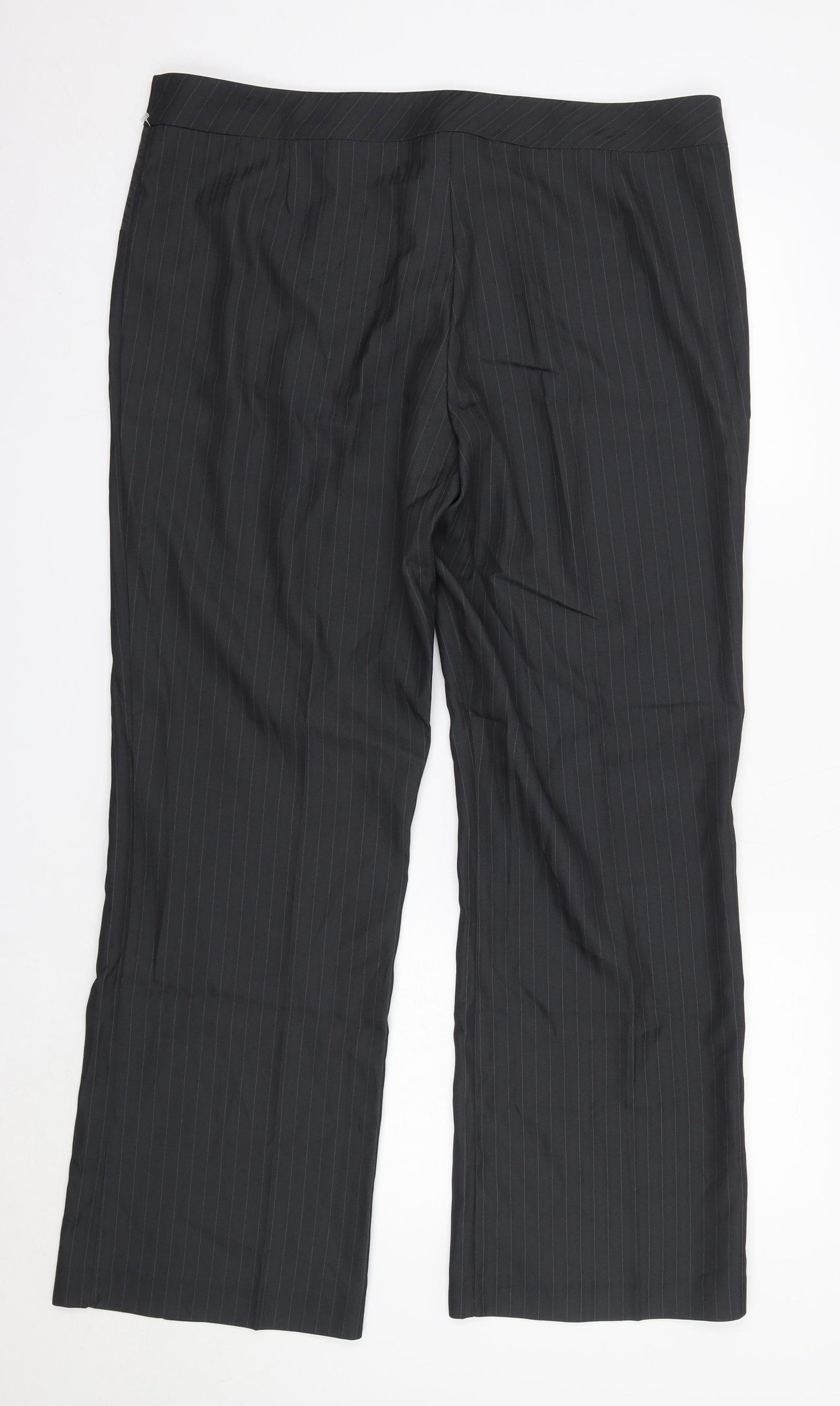 George Womens Grey  Polyester Dress Pants Trousers Size 16 L30 in Regular