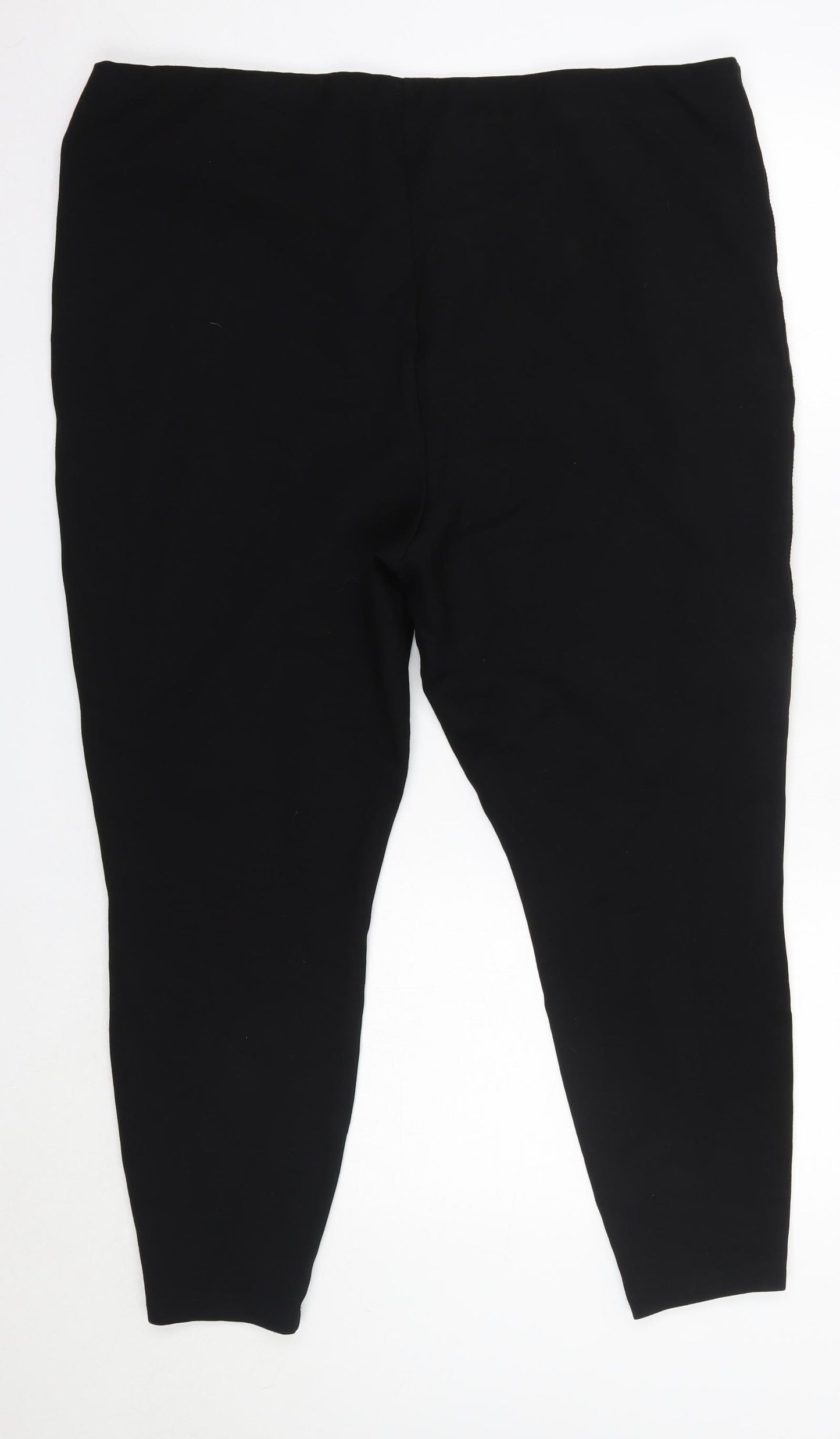 Matalan Curve Womens Black  Viscose Trousers  Size 24 L25 in Regular