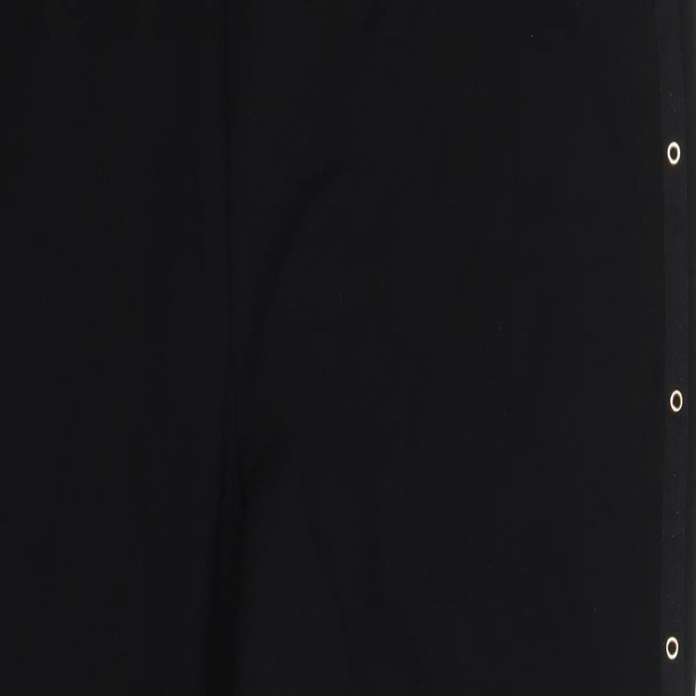 Matalan Curve Womens Black  Viscose Trousers  Size 24 L25 in Regular
