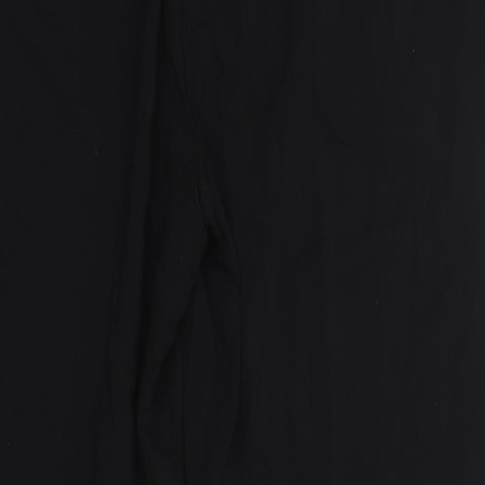 BHS Womens Black  Viscose Trousers  Size 14 L29 in Regular