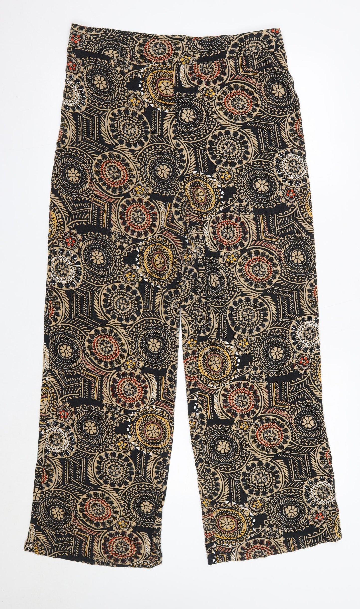 TU Womens Multicoloured  Viscose Trousers  Size 16 L29 in Regular