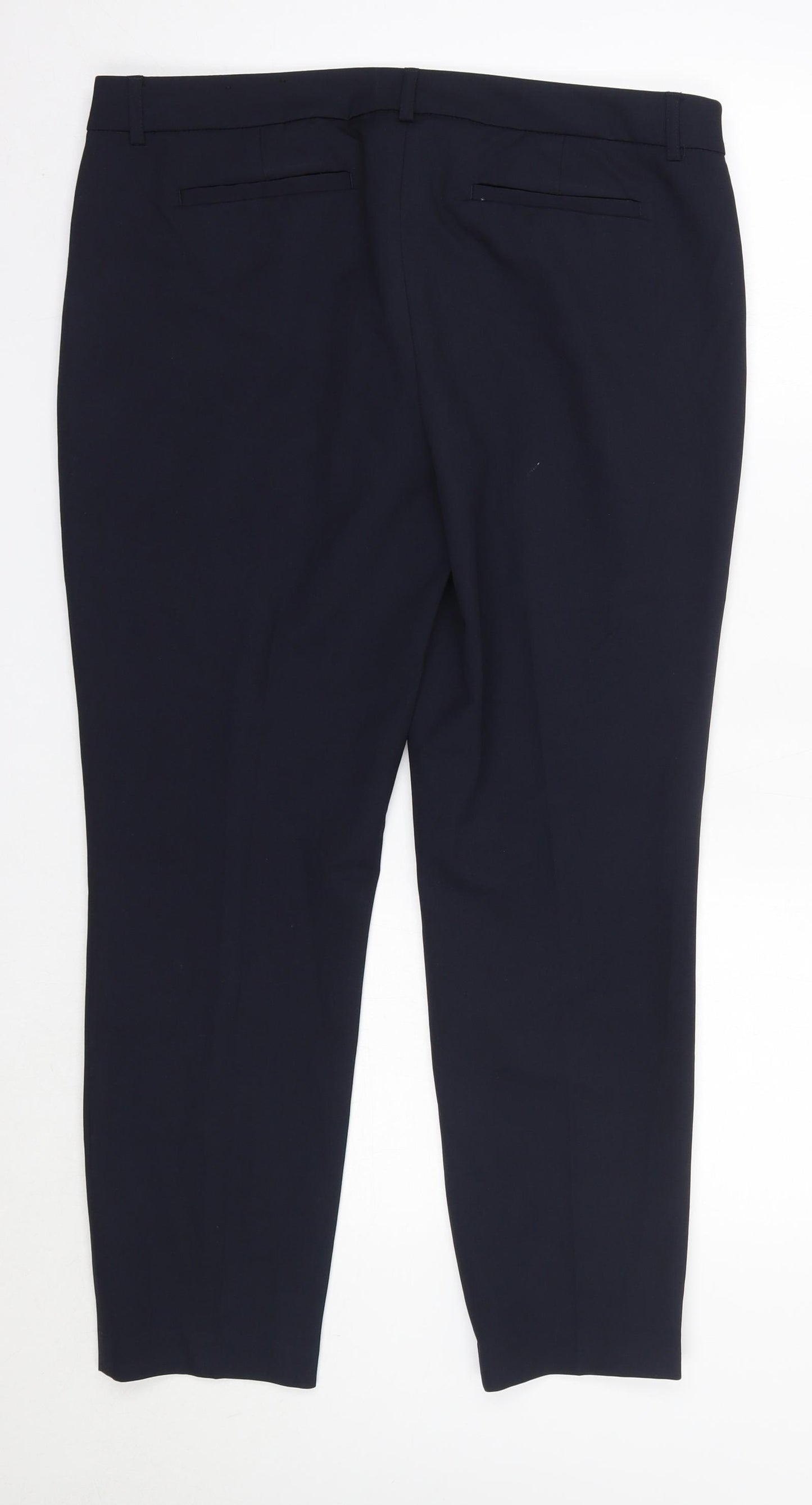 Massimo Fabbro Womens Blue  Polyester Dress Pants Trousers Size 16 L28 in Regular