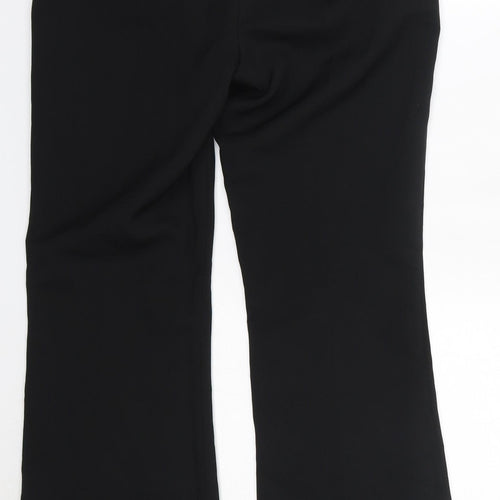 MK one Womens Black  Polyester Dress Pants Trousers Size 10 L28 in Regular