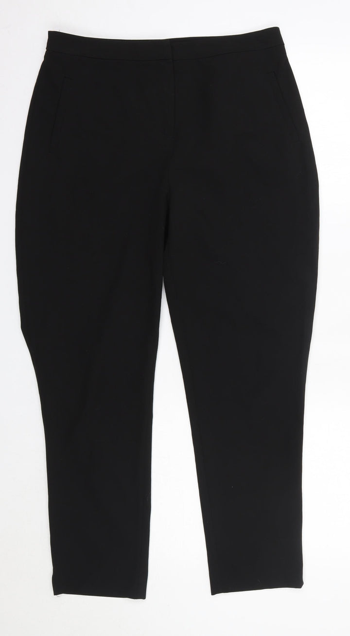 New Look Womens Black Polyester Dress Pants Trousers Size 10 L27 in Regular