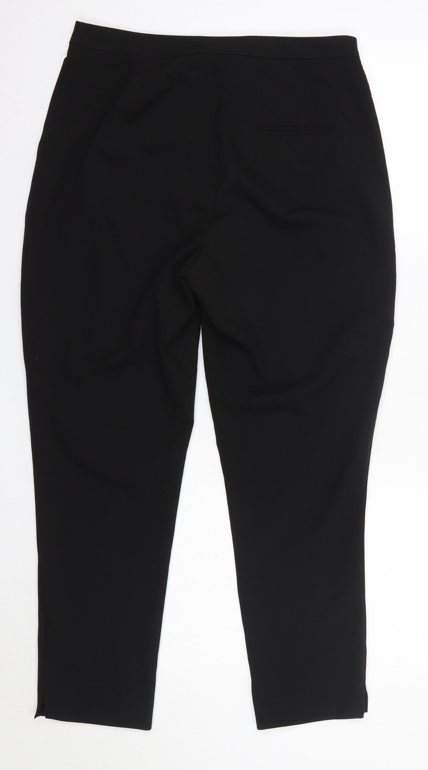 New Look Womens Black  Polyester Dress Pants Trousers Size 10 L27 in Regular