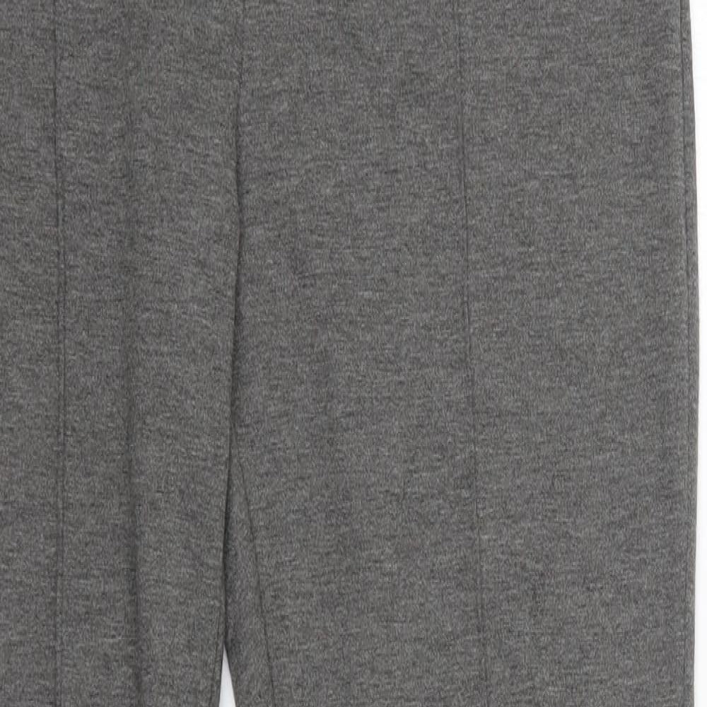Preworn Womens Grey  Polyester Trousers  Size 14 L28 in Regular  - Stirrup Leggings