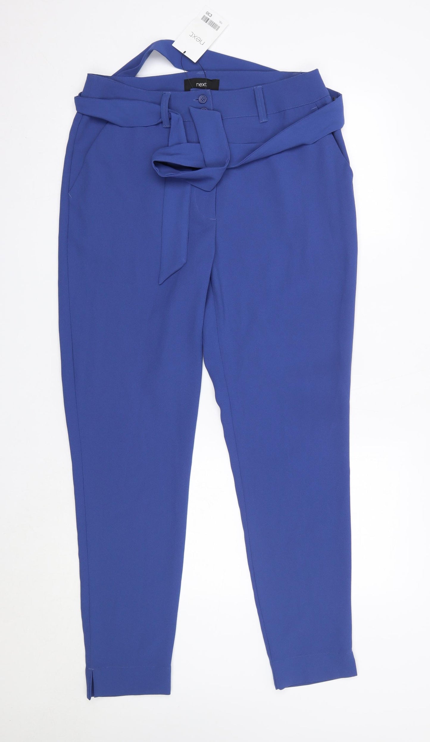 NEXT Womens Blue  Polyester Dress Pants Trousers Size 10 L29 in Regular