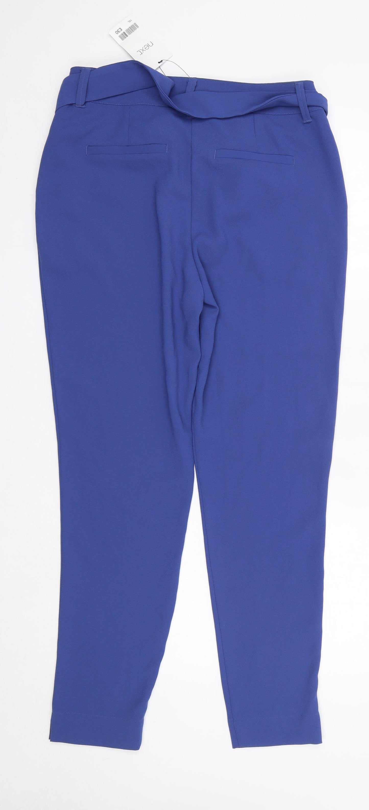 NEXT Womens Blue  Polyester Dress Pants Trousers Size 10 L29 in Regular