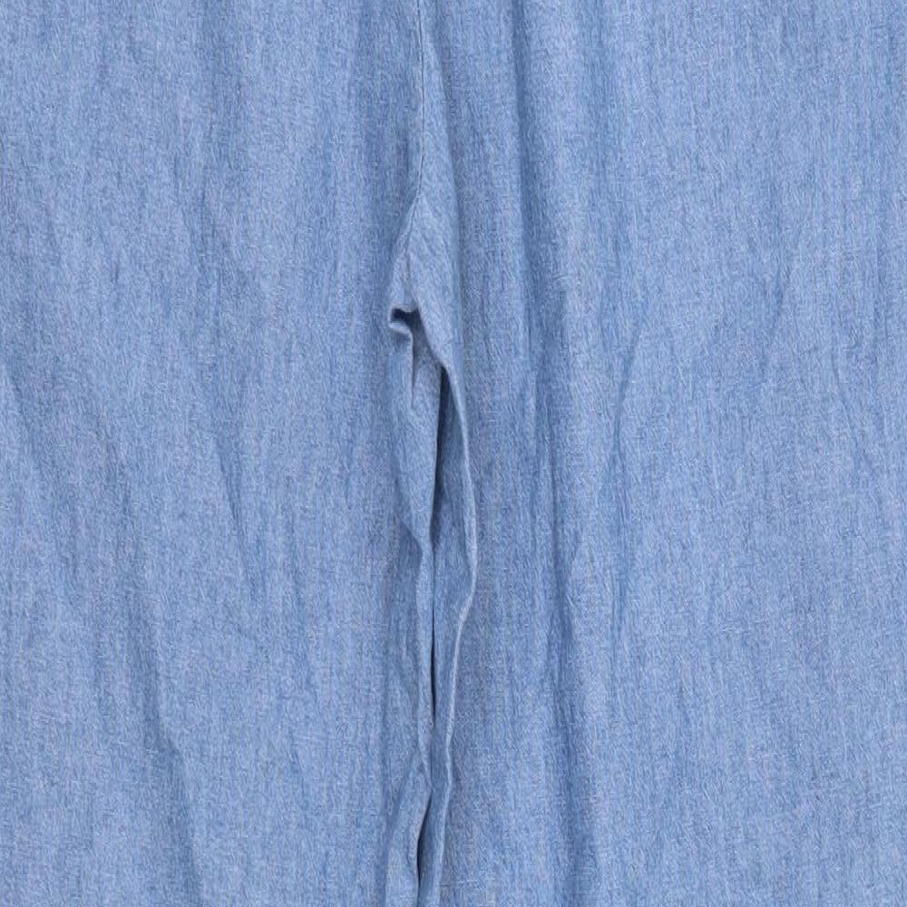 Damart Womens Blue  Cotton Trousers  Size 20 L29 in Regular