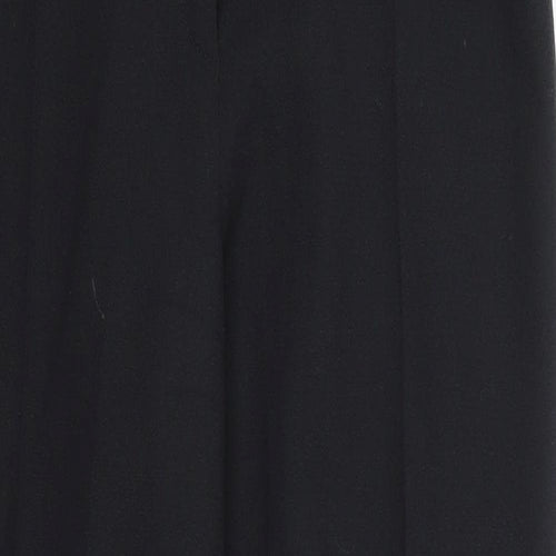Luis Civit  Womens Grey  Wool Trousers  Size 12 L28 in Regular
