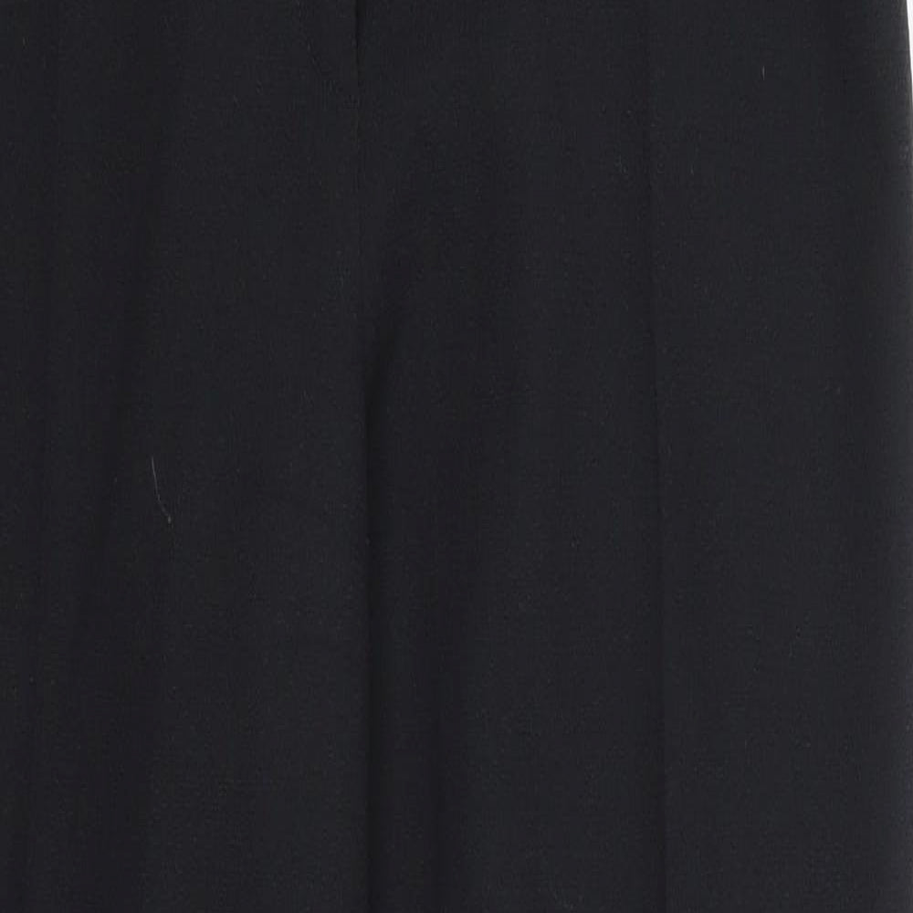 Luis Civit  Womens Grey  Wool Trousers  Size 12 L28 in Regular